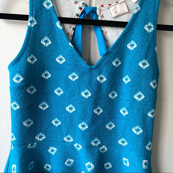 Anthropologie Postage Stamp Blue Peplum - Picture 7 of 7